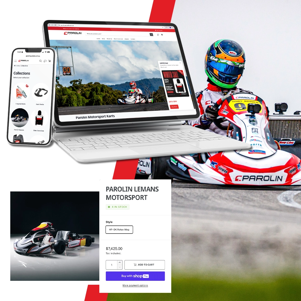 Parolin Shopify eCommerce Website Build - Troy Designs Australia